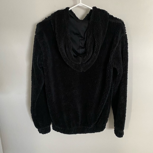 Ardene Black Sherpa Hoodie DIY Babe XS - Picture 3 of 8